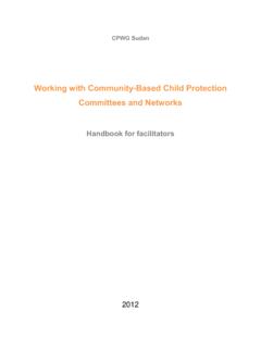 Working with Community Based Child Protection …
