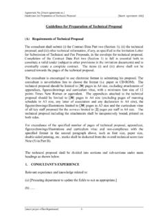 Guidelines for Preparation of Technical Proposal