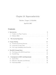Chapter 10: Superconductivity