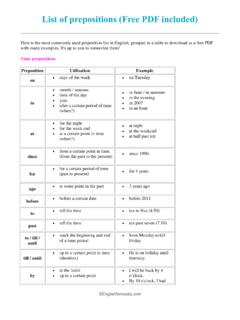 List of prepositions (Free PDF included) - …
