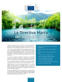 La Directiva Marco del Agua de la UE - European Commission