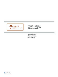 The 7 Habits Benchmark - FranklinCovey