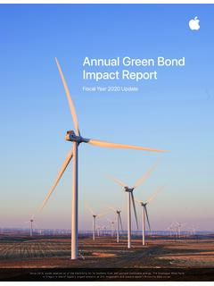 Annual Green Bond Impact Report
