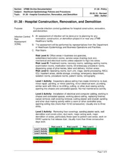 Hospital Construction, Renovation, and Demolition - UTMB