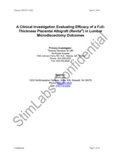 A Clinical Investigation Evaluating Efficacy of a Full ...
