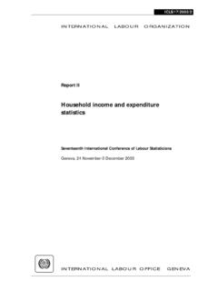 Household income and expenditure statistics