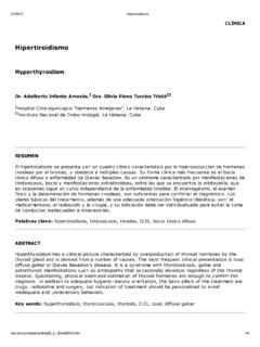 Hipertiroidismo CL&#205;NICA - medigraphic.com