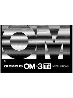 INSTRUCTIONS - Olympus Corporation
