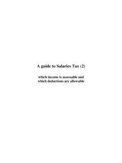 A guide to Salaries Tax (2) - Inland Revenue Department