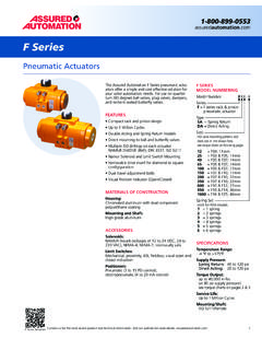 Pneumatic Actuators - Assured Automation