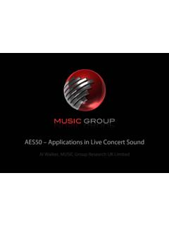 AES50 – Applications in Live Concert Sound