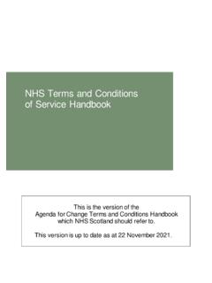 NHS Terms and Conditions of Service Handbook