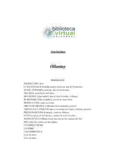 Ollantay - Biblioteca
