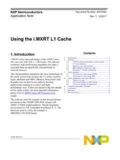 Using the i.MXRT L1 Cache - NXP