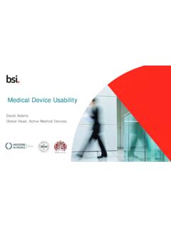 Medical Device Usability - BSI Group