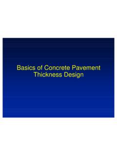 Basics of Concrete Pavement Thickness Design