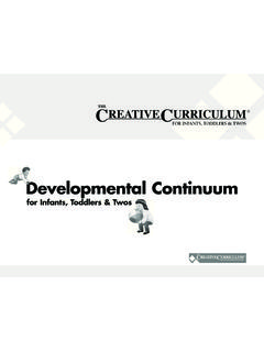 for Infants, Toddlers &amp; Twos - CreativeCurriculum.net