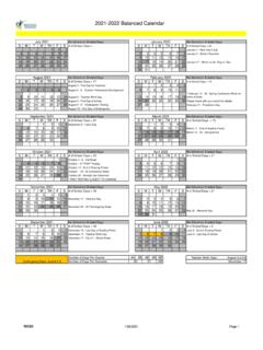 2021-2022 Balanced Calendar - Washoe County School District