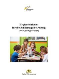 Hygieneleitfaden f&#252;r die Kindertagesbetreuung - ihph.de