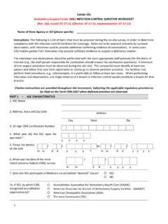 Infection Surveyor Worksheet - CMS