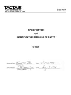 SPECIFICATION FOR IDENTIFICATION MARKING …