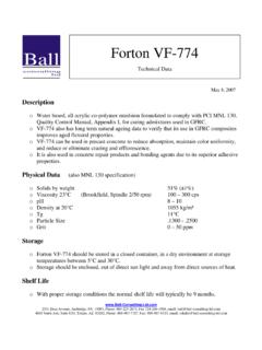 Ball Forton VF-774 - Ball Consulting Ltd