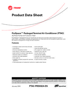 Product Data Sheet - Trane