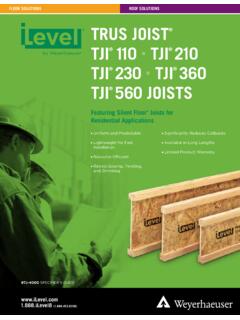 TJI 110, 210, 230, 360, and 560 Joist Specifier's Guide