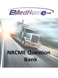 NRCME Question Bank