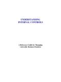 Understanding Internal Controls - University of California ...