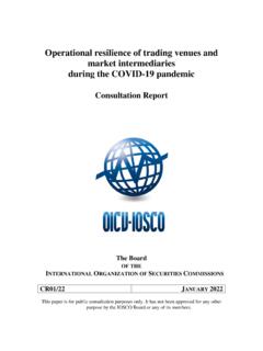 CR01/2022 Operational resilience of trading venues and ...