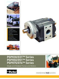 PGP030/031™ Series PGP050/051 ... - Parker Gear …