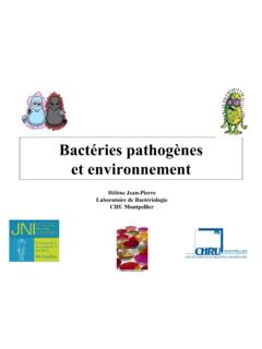 Bact&#233;ries pathog&#232;nes et environnement - Infectiologie