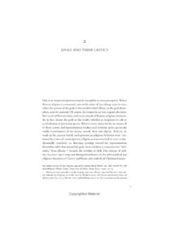 IDOLS AND THEIR CRITICS - University of California Press
