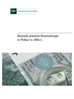 Rozw&#243;j systemu finansowego w Polsce w 2016 r. - …