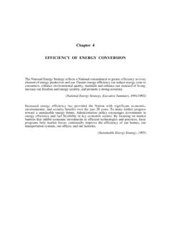 Chapter 4 EFFICIENCY OF ENERGY CONVERSION