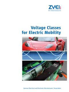 Voltage Classes for Electric Mobility - ZVEI