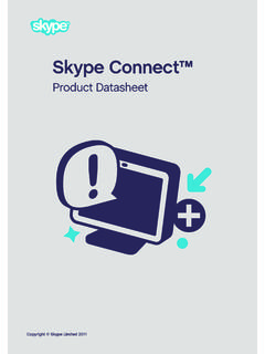 Product Datasheet - Skype
