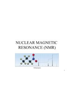 NUCLEAR MAGNETIC RESONANCE (NMR)