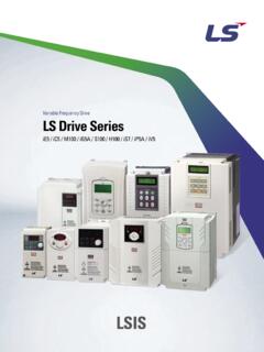 Variable Frequency Drive LS Drive Series - LSIS
