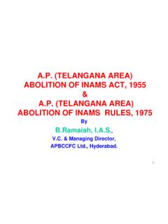 A.P. (TELANGANA AREA) ABOLITION OF INAMS …