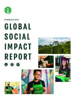 STARBUCKS 2019 GLOBAL SOCIAL IMPACT REPORT