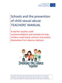 Schools and the prevention of child sexual abuse: TEACHERS ...