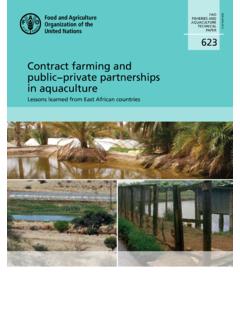 Contract farming and public−private partnerships in ...