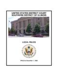 UNITED STATES DISTRICT COURT SOUTHERN …