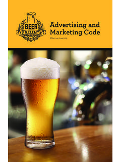 Advertising and Marketing Code - Beer Institute