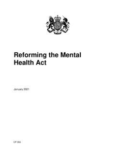 Reforming the Mental Health Act