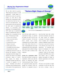 Kotters Eight Steps of Change”