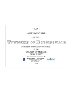 TAX ASSESSMENT MAP - Robbinsville Twp
