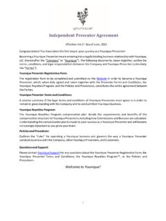 Independent Presenter Agreement - Amazon Web Services